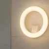 Applique bianca per bagno moderno rotonda led 20w 4000k