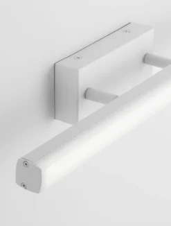 Applique bianca per specchio bagno moderno led 12w
