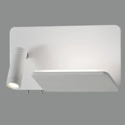 Applique bianca per testata camera da letto sinistro multifunzione luce da lettura