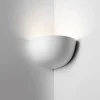Applique bianco angolare da parete in gesso