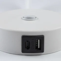 Applique bianco con presa usb interruttore braccio orientabile per comodini camera da letto
