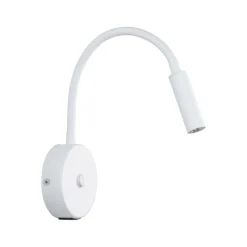 Applique bianco con presa usb interruttore braccio orientabile per comodini camera da letto