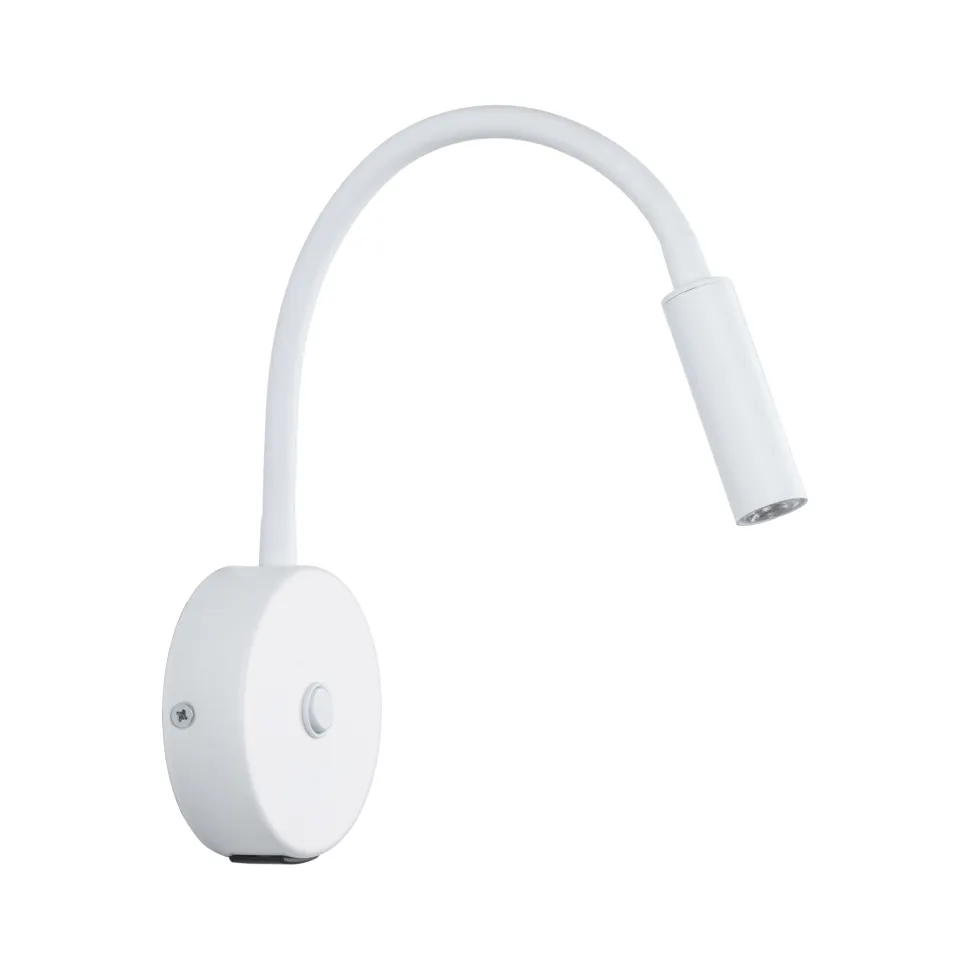 Applique bianco con presa usb interruttore braccio orientabile per comodini camera da letto