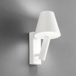 Applique bianco da comodino per camera da letto reverse perenz