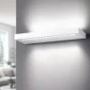 Applique bianco da parete led 22w 3000k biemissione moderna bed perenz