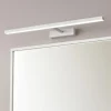 Applique bianco da specchio 77cm led 16w cct orientabile riga perenz