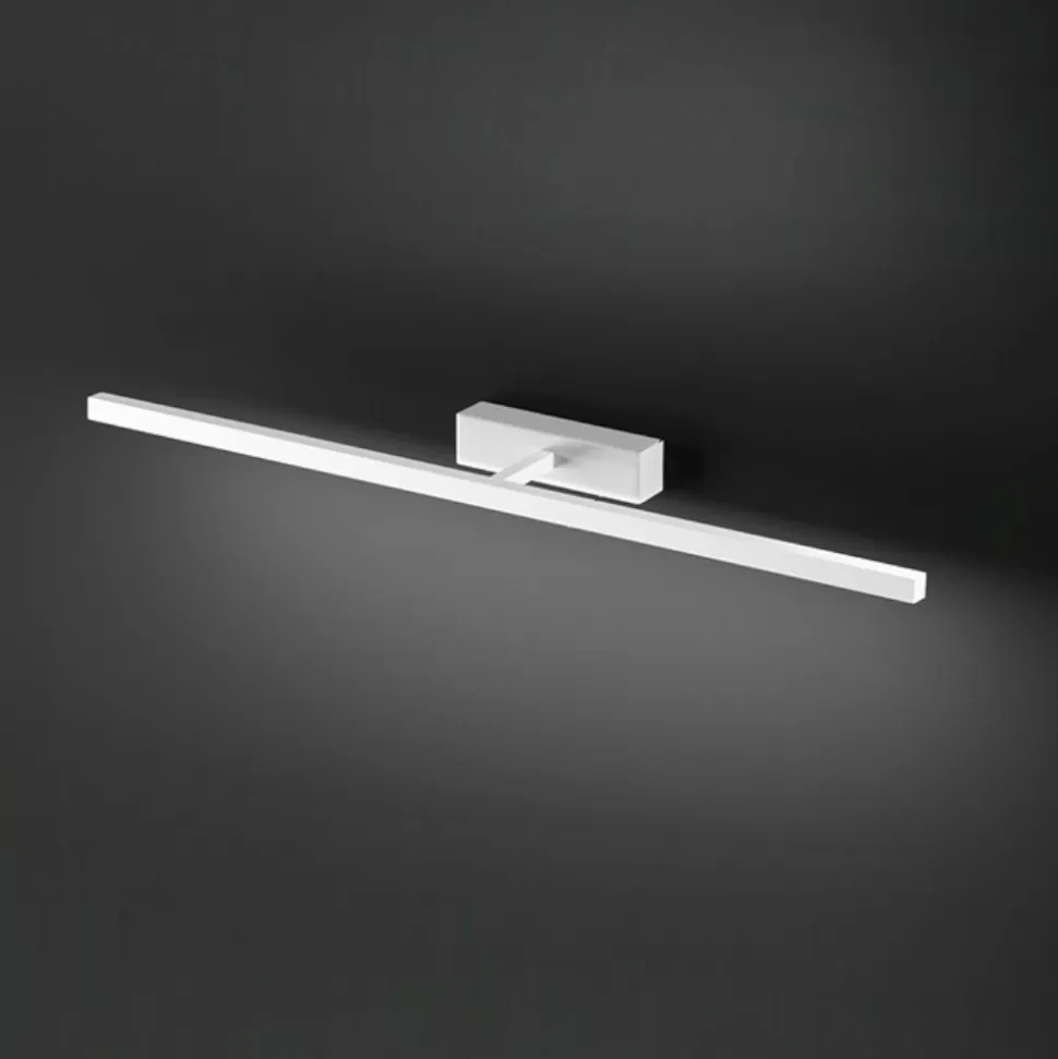 Applique bianco da specchio 77cm led 16w cct orientabile riga perenz