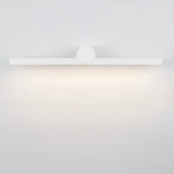 Applique bianco design squadrato per specchio da bagno