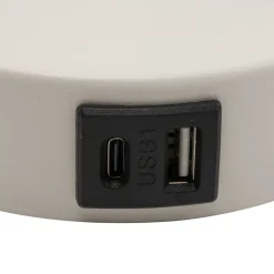 Applique bianco doppia luce presa usb per comodino camera da letto moderna