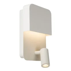 Applique bianco due luci per comodino camera da letto presa usb