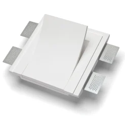 Applique bianco gesso led 9w 4000k lampada da incasso