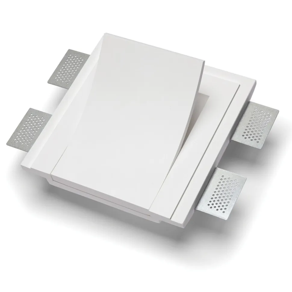 Applique bianco gesso led 9w 4000k lampada da incasso