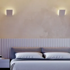 Applique bianco gesso led 9w 4000k lampada da incasso