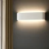 Applique bianco led 12w 3000k moderna way perenz illuminazione