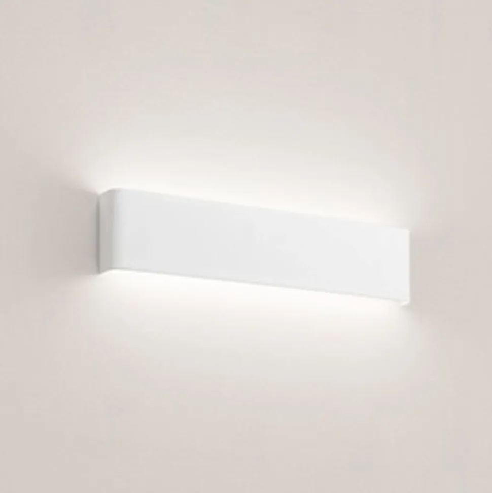 Applique bianco led 12w 3000k moderna way perenz illuminazione