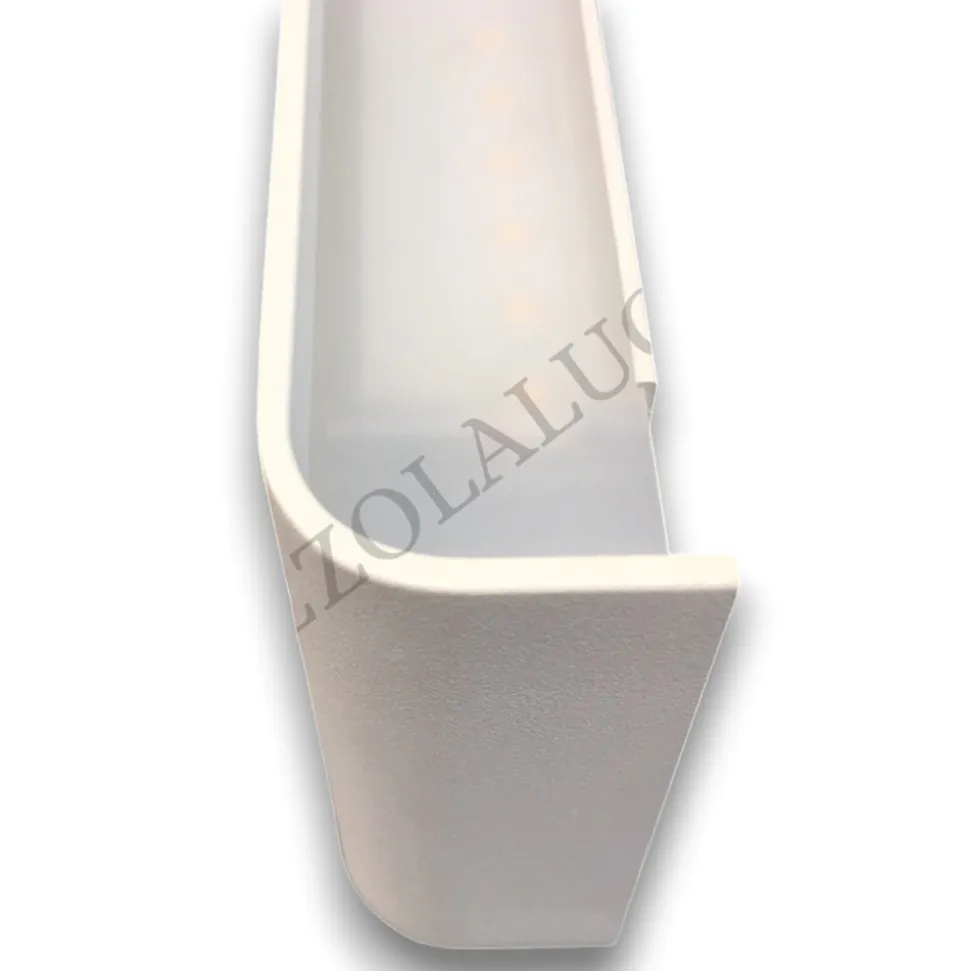 Applique bianco led 12w 3000k moderna way perenz illuminazione