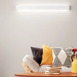 Applique bianco lungo 110cm moderna led 36w 3000k way perenz
