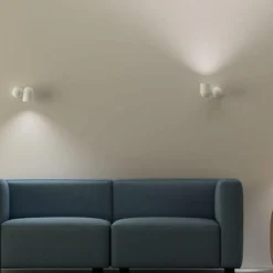 Applique bianco moderna luce orientabile per interni