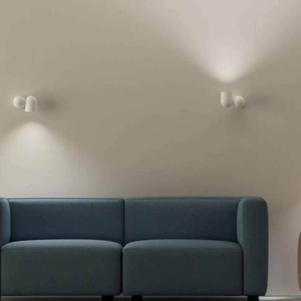 Applique bianco moderna luce orientabile per interni