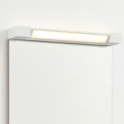 Applique bianco orientabile per specchio da bagno led 12w 3000k