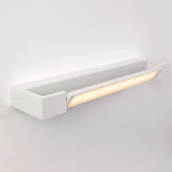 Applique bianco orientabile per specchio da bagno led 12w 3000k