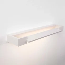 Applique bianco orientabile per specchio da bagno led 12w 3000k