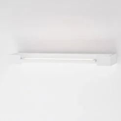 Applique bianco orientabile per specchio da bagno led 12w 3000k