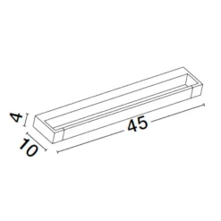 Applique bianco orientabile per specchio da bagno led 12w 3000k
