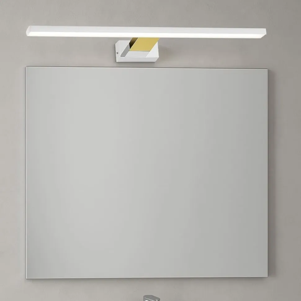 Applique bianco oro per specchio bagno 14w 4000k fp