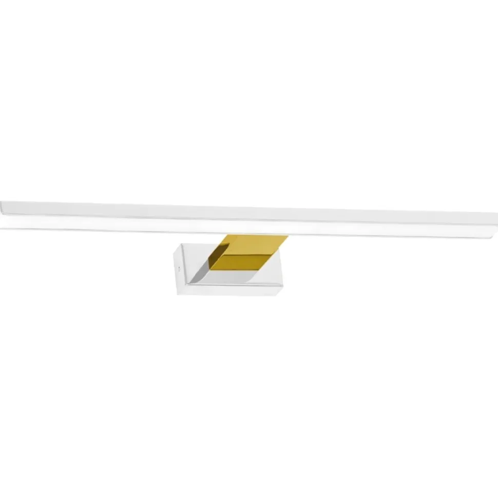 Applique bianco oro per specchio bagno 14w 4000k fp