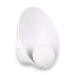 Applique bianco per camera da letto design moderna