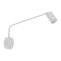Applique bianco per comodini camera da letto braccio orientabile