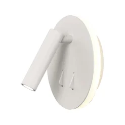 Applique bianco per comodini camera da letto moderna 2 luci