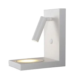 Applique bianco per comodino camera da letto ricarica wireless induzione