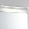 Applique bianco per specchio da bagno parabola orientabile