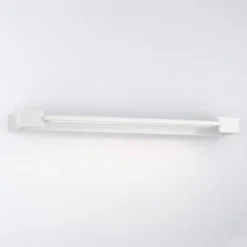 Applique bianco per specchio da bagno parabola orientabile