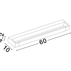 Applique bianco per specchio da bagno parabola orientabile