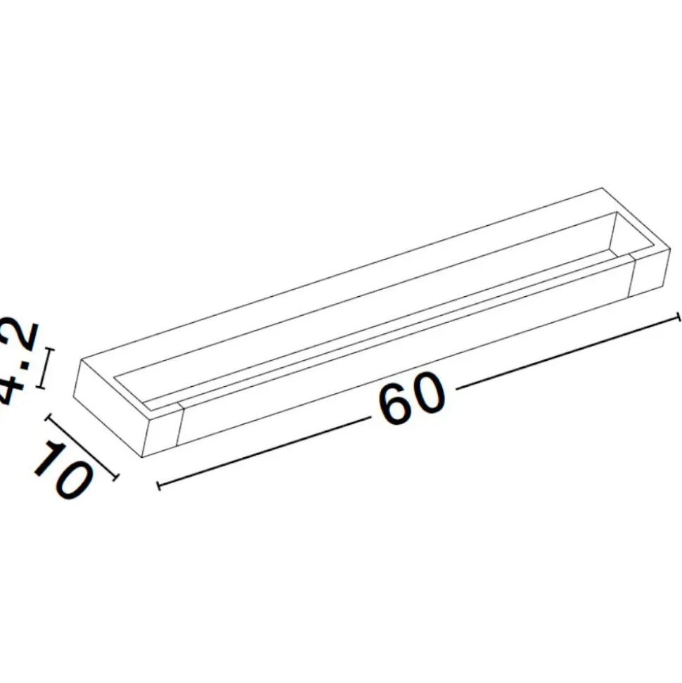 Applique bianco per specchio da bagno parabola orientabile