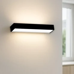 Applique bios nera moderna 18w 3000k 4000k rettangolare top light