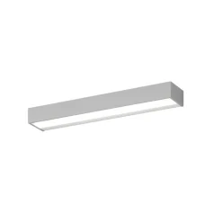 Applique bios top light grigia rettangolare led 24w 3000k 4000k