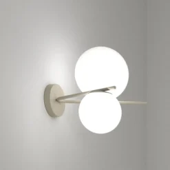 Applique boomerang design moderno sabbia top light