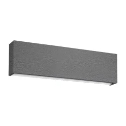Applique box w2 bi emissione led 19w 2700k linea light cemento
