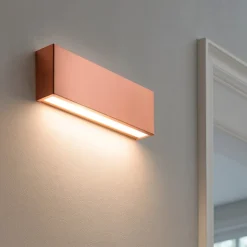 Applique box w1 rame mono emissione led 14w 2700k linea light