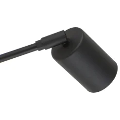 Applique braccio orientabile nero con interruttore per comodini camera da letto