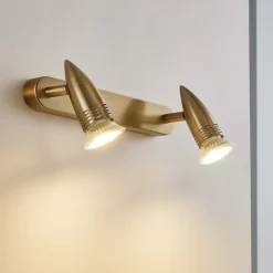 Applique brunito da parete con spot orientabili ideal lux fp