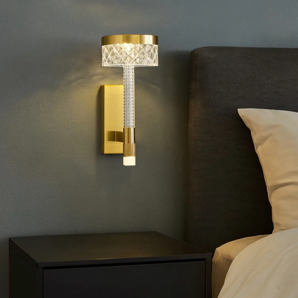 Applique camera da letto contemporanea led 8w 3000k