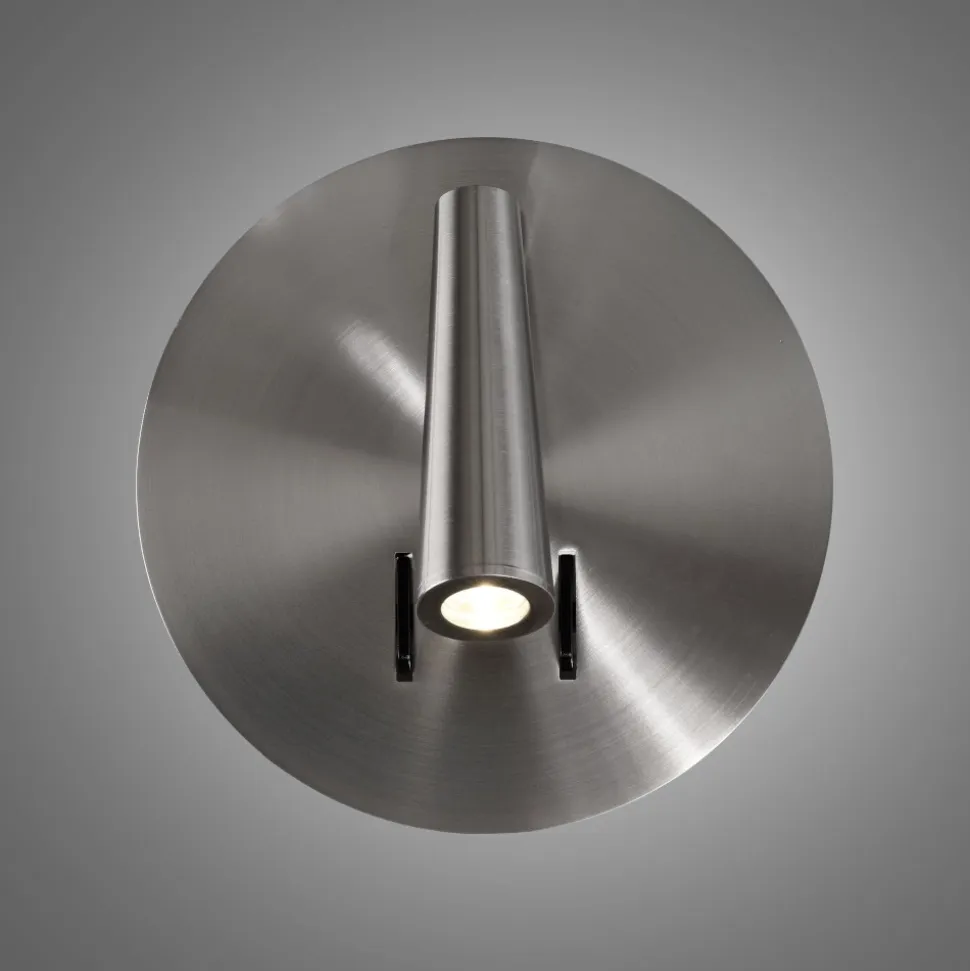Applique camera da letto led 3000k nickel da lettura
