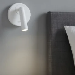 Applique camera da letto led 3000k orientabile bianco