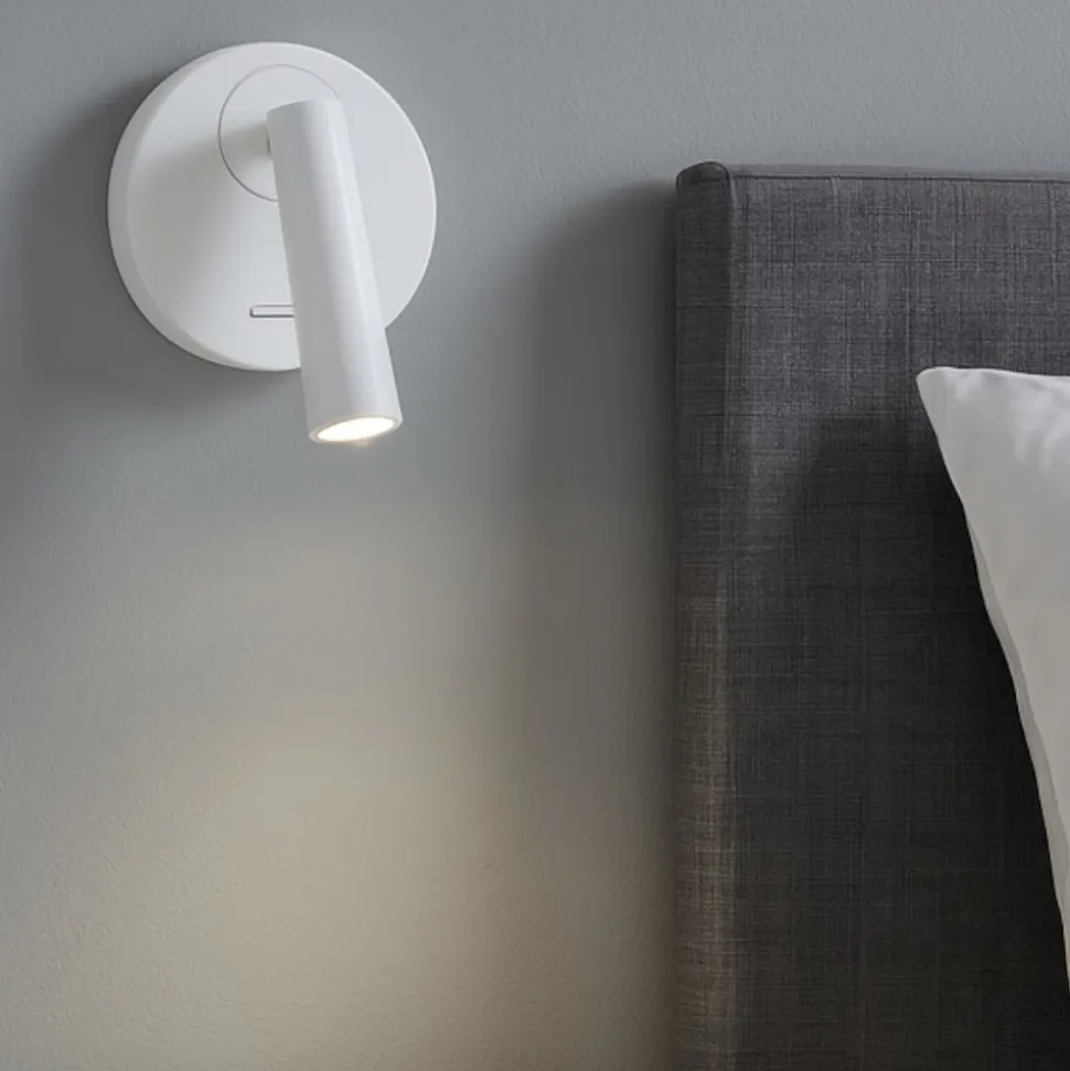 Applique camera da letto led 3000k orientabile bianco
