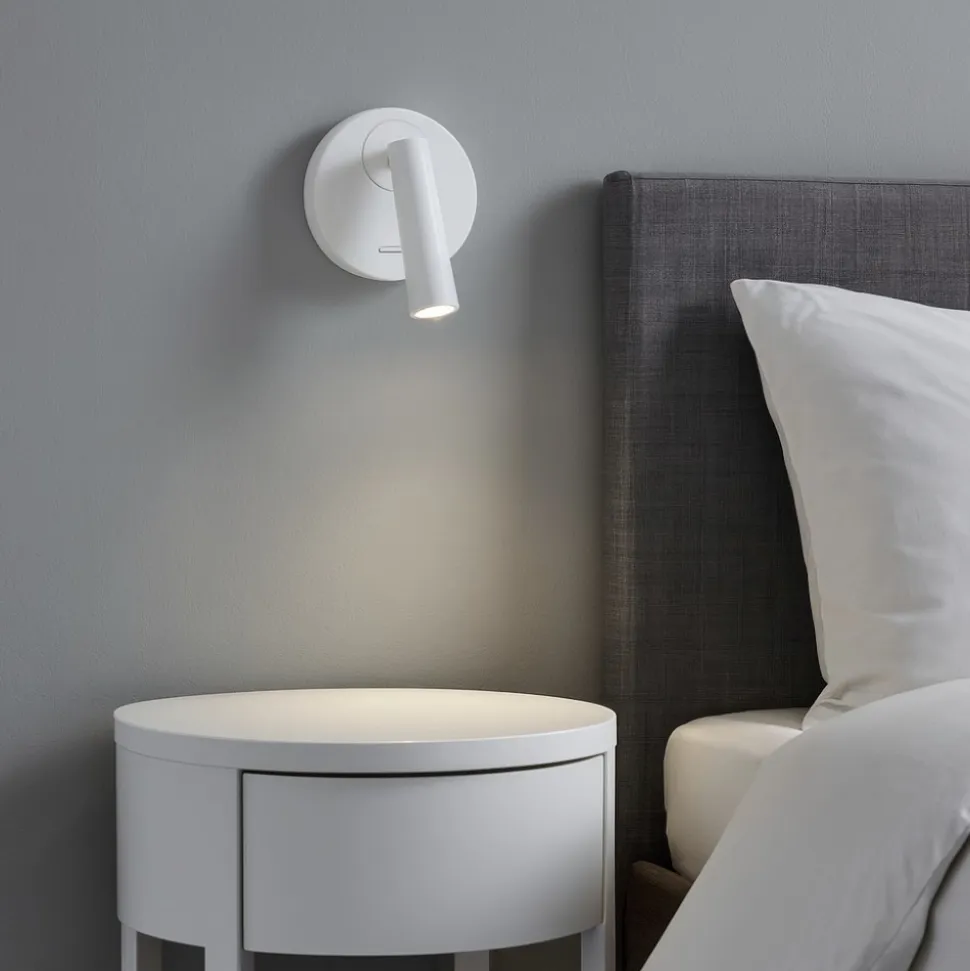 Applique camera da letto led 3000k orientabile bianco